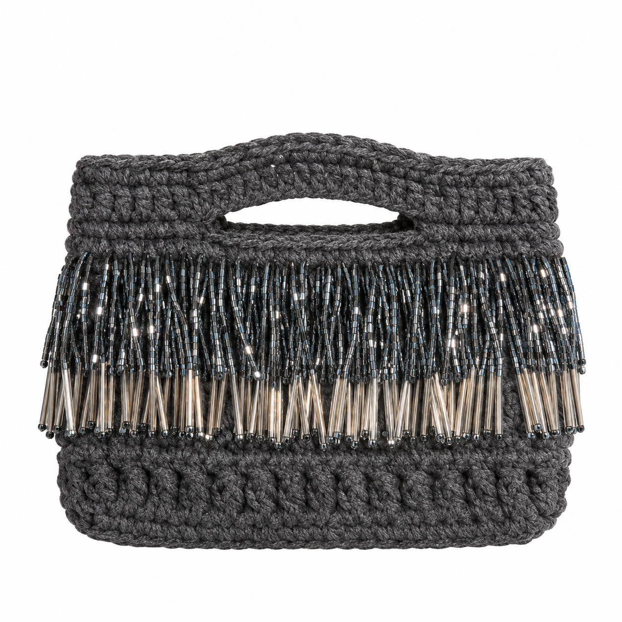 Midnight, a handmade crochet 
 in recycled cotton
