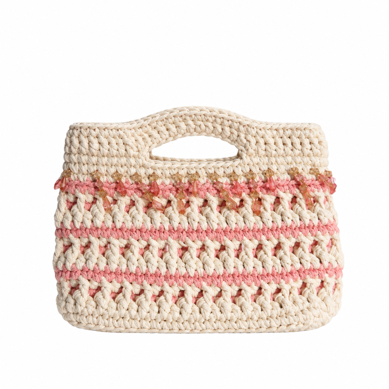Rosé, a handmade crochet 
 in recycled cotton